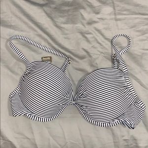Striped bikini top